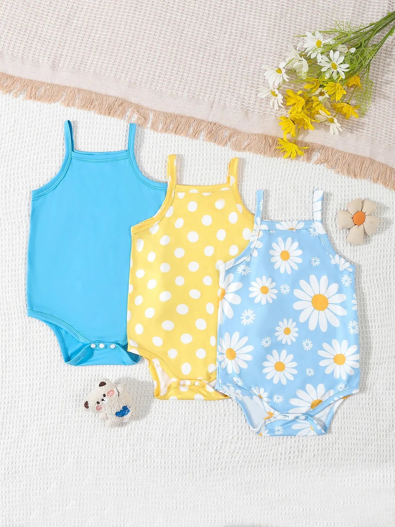Bambino's 3-Piece Romper Set