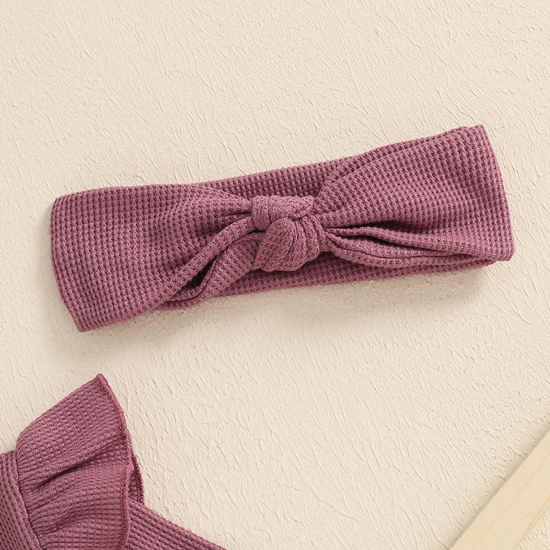 Bambino's Ribbed Ruffle Romper Set