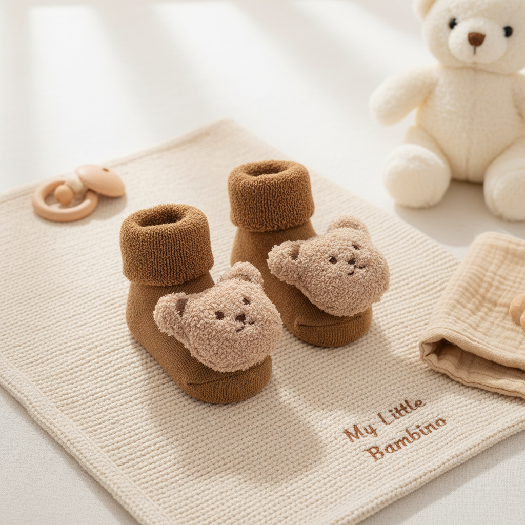 Bambino's Teddy Bear Slippers