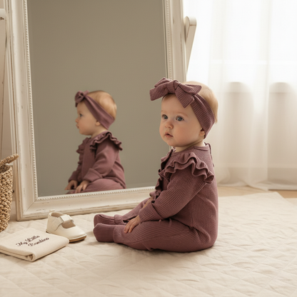 Bambino's Romper And Bow Set