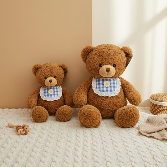 Bambino's Geruite Kraag Teddy Bear