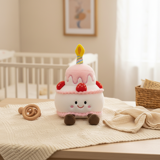 Bambino's Pink Verjaardagstaart Knuffel