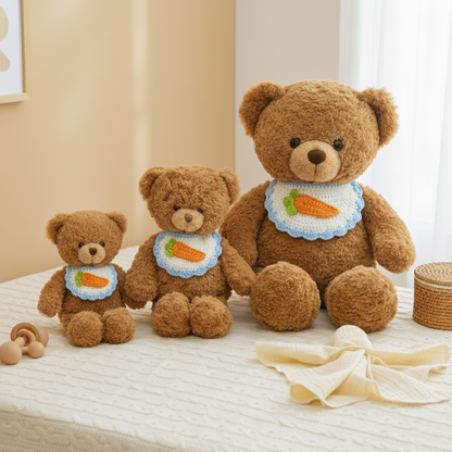 Bambino's Wortel Bib Teddy Bear