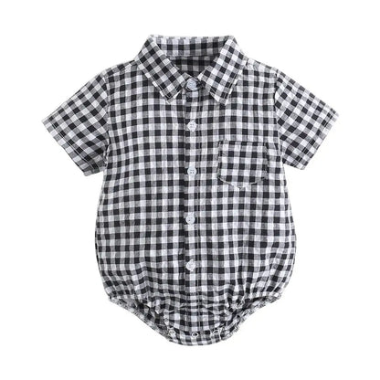 Bambino's Checkered Romper