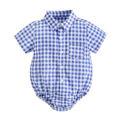 Bambino's Checkered Romper
