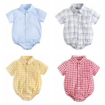 Bambino's Checkered Romper