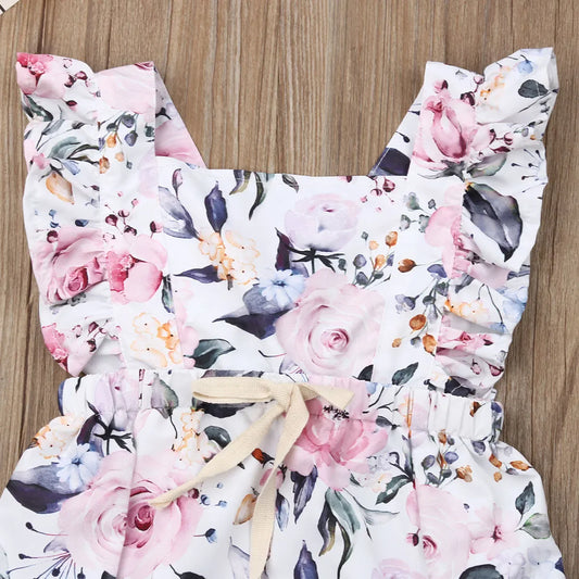 Bambino's Floral Print Romper