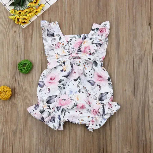 Bambino's Floral Print Romper