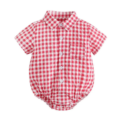 Bambino's Checkered Romper