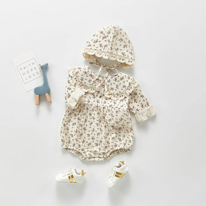 Bambino's Vintage Romper And Hat Set