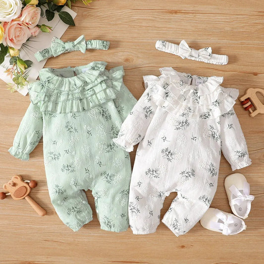 Bambino's Vintage Romper And Bow Set