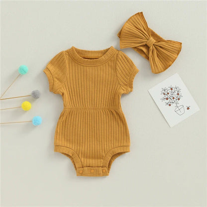 Bambino's Romper And Bow Set
