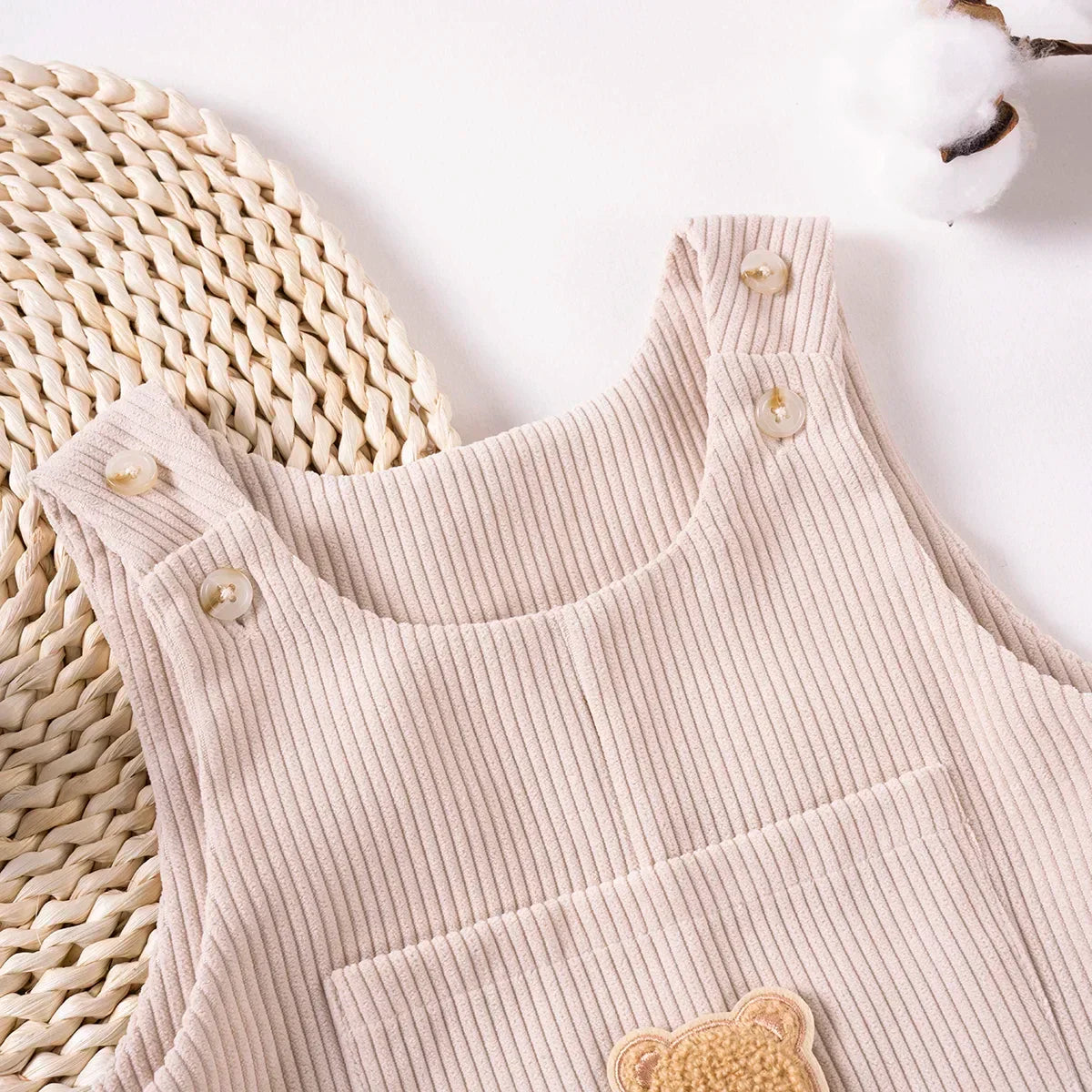 Bambino's Corduroy Overalls Romper
