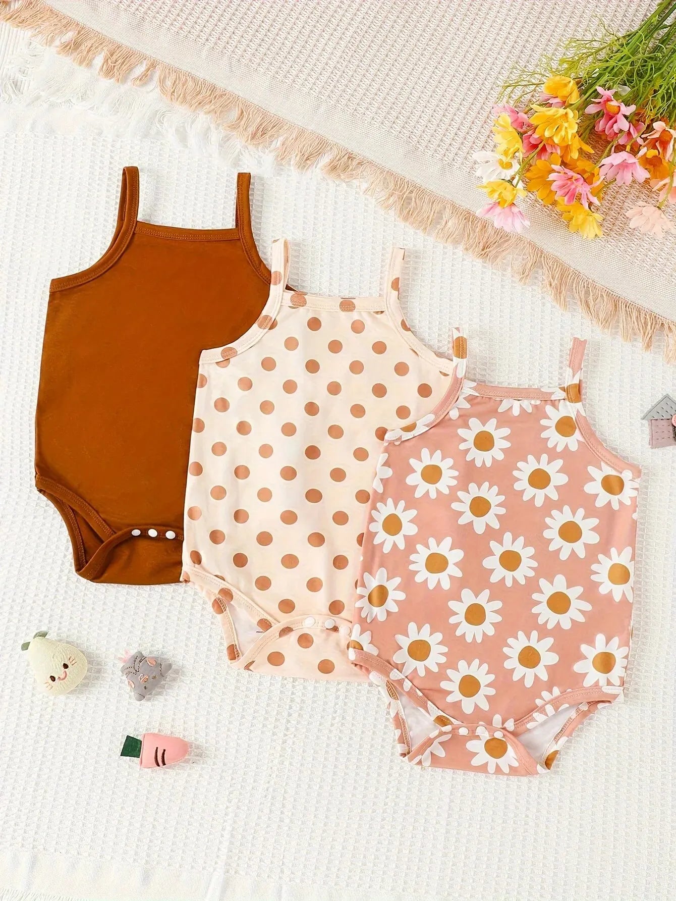 Bambino's 3-Piece Romper Set