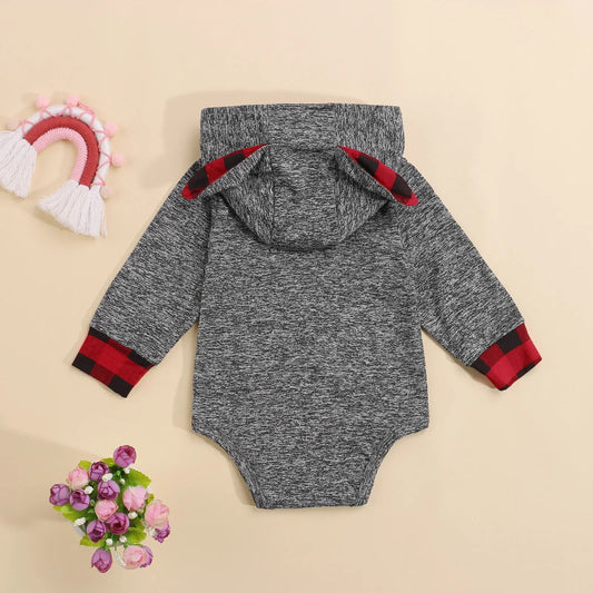 Bambino's Lumberjack Hoodie Romper