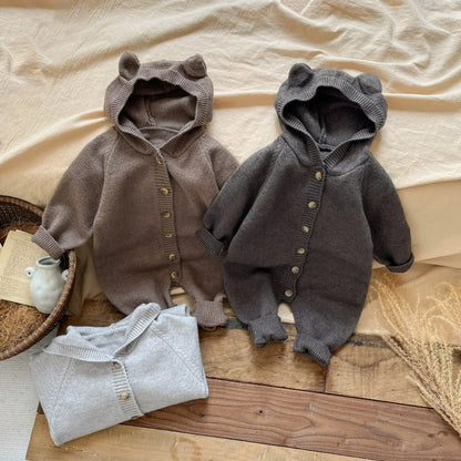 Bambino's Knitted Button Onesie