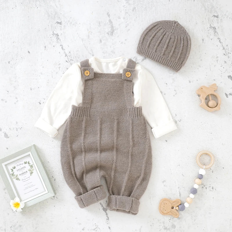 Bambino's Romper And Hat Set