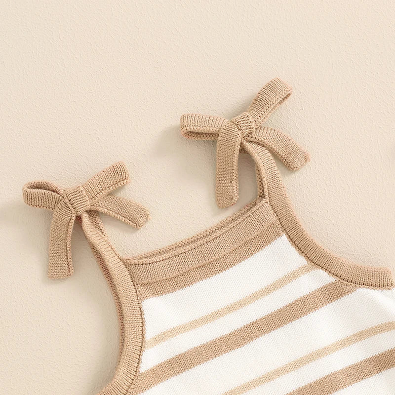 Bambino's Cute Striped Romper