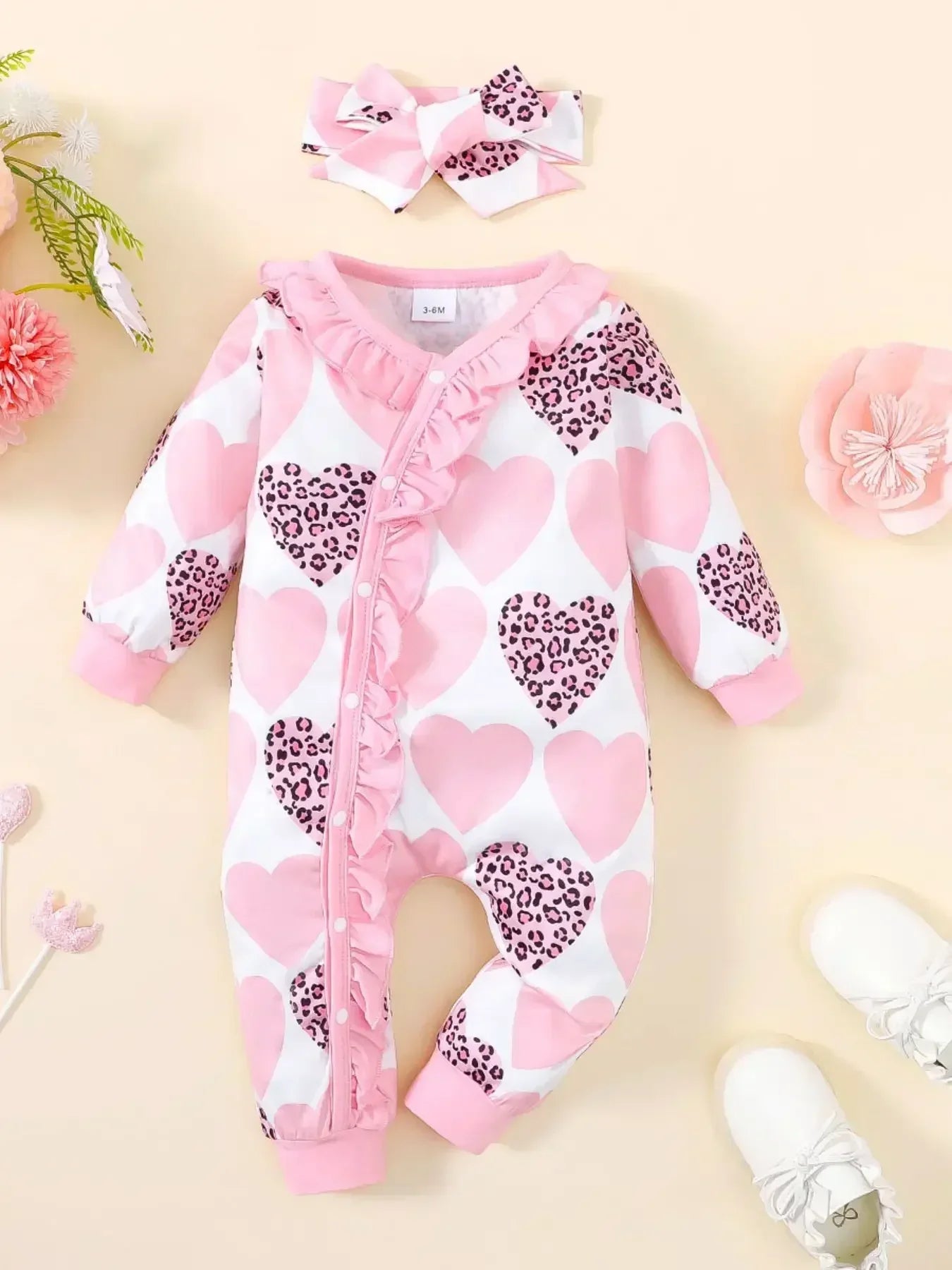 Bambino's Romper And Hat Set