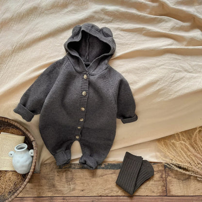 Bambino's Knitted Button Onesie