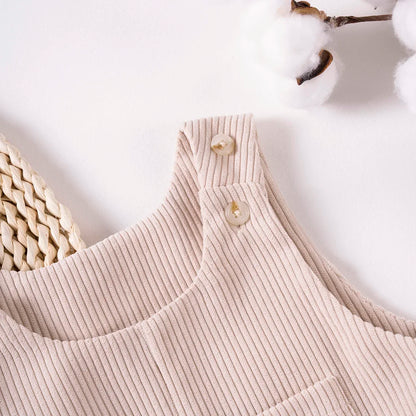 Bambino's Corduroy Overalls Romper