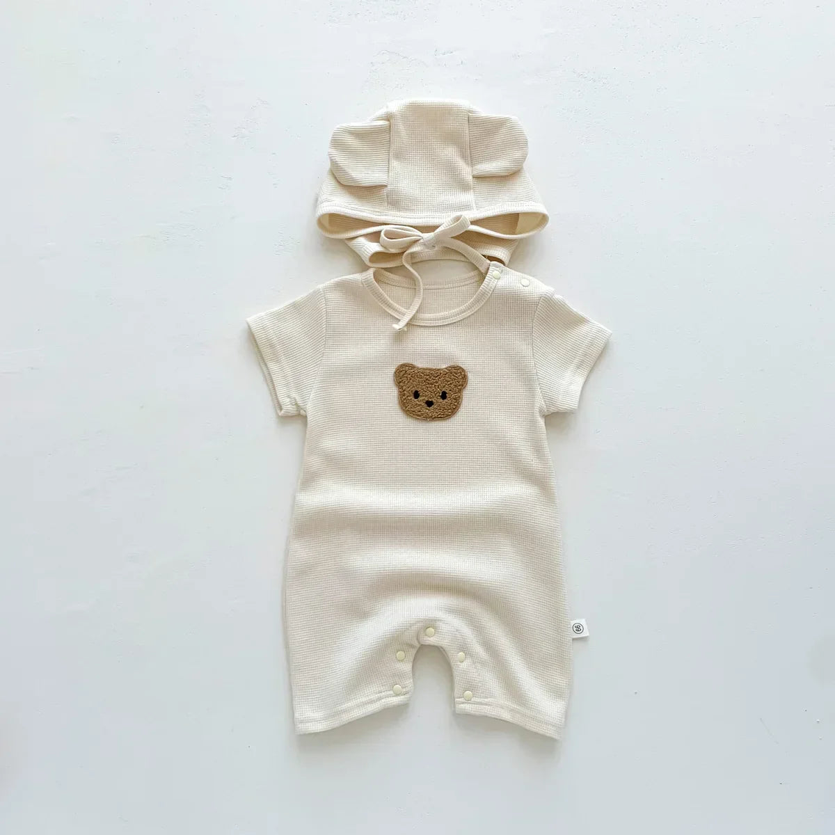 Bambino's Teddy Bear Romper And Hat Set