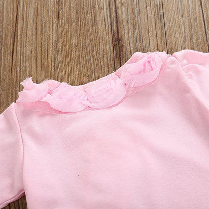 Bambino's Roses Romper And Bow Set