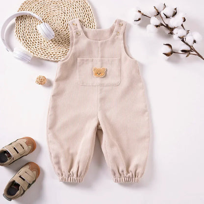 Bambino's Corduroy Overalls Romper
