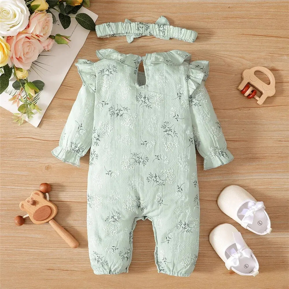 Bambino's Vintage Romper And Bow Set