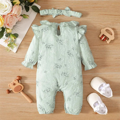 Bambino's Vintage Romper And Bow Set