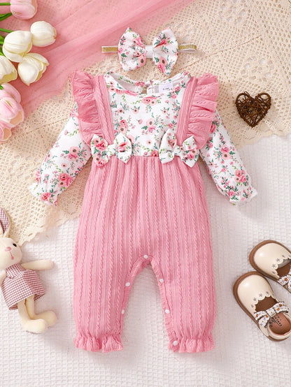 Bambino's Romper And Hat Set