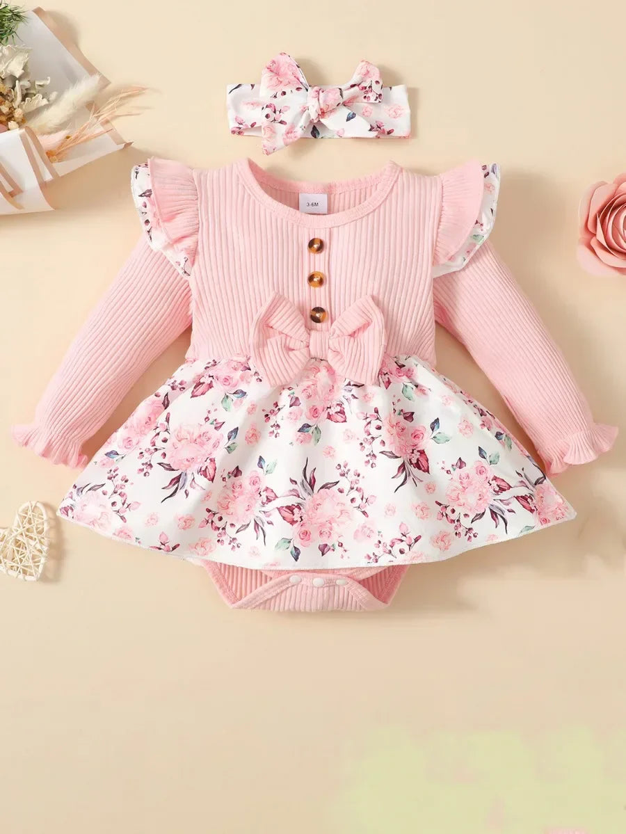 Bambino's Headband And Romper Set