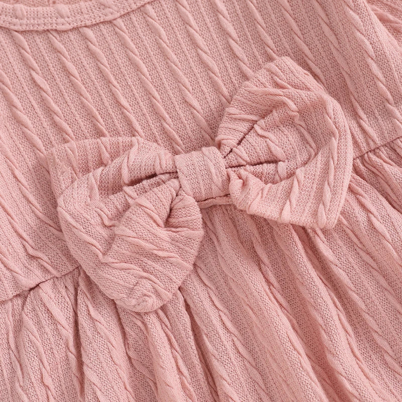 Bambino's Knitted Bow Set