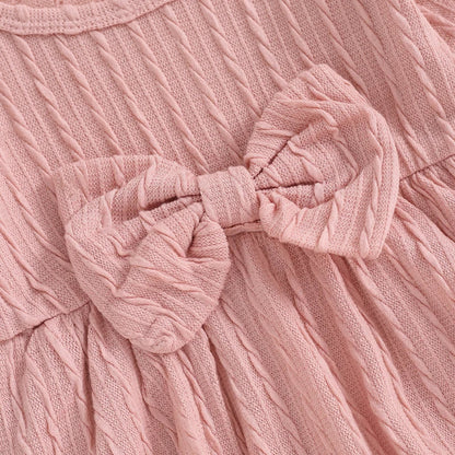 Bambino's Knitted Bow Set