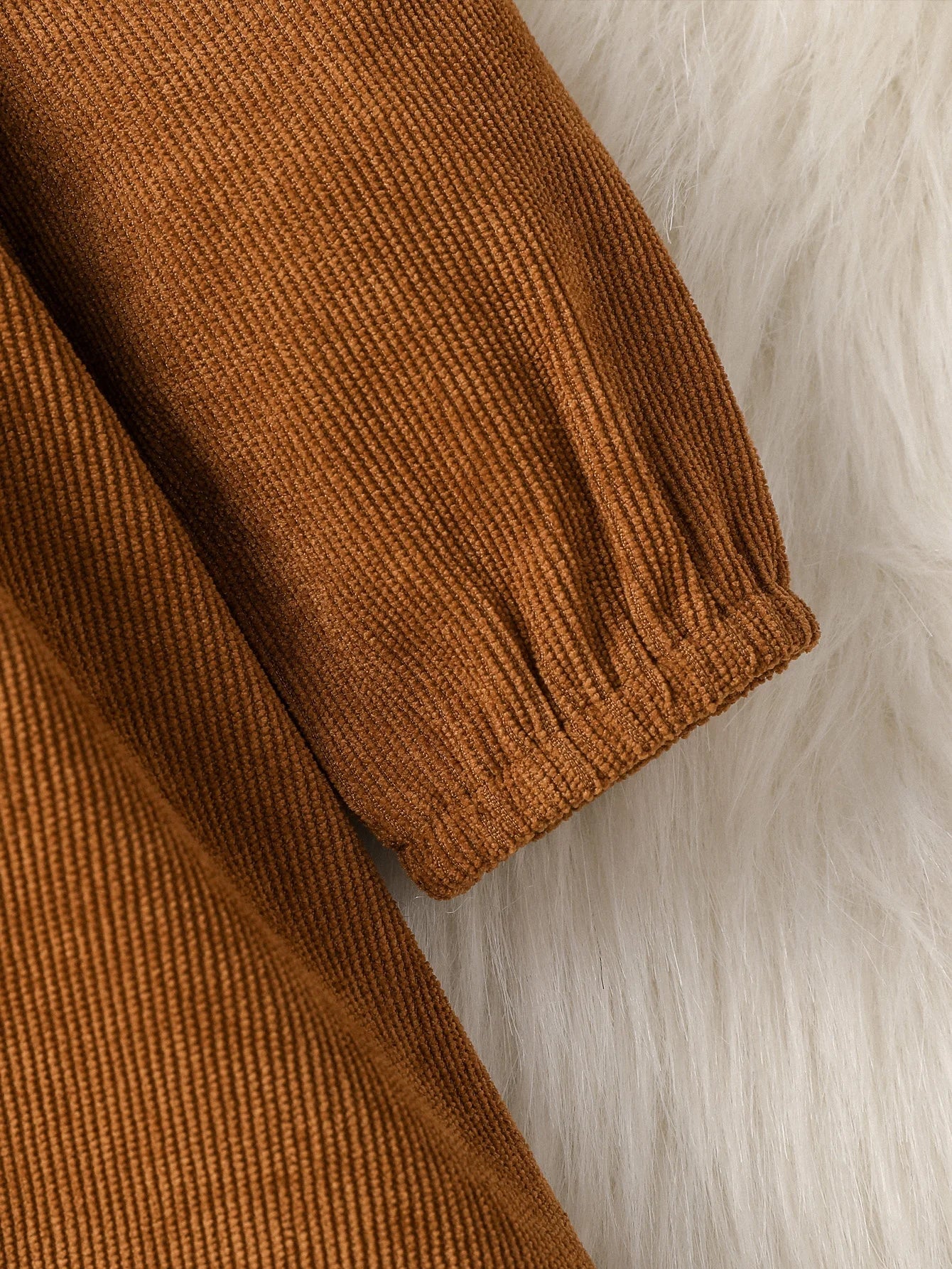 Bambino's Corduroy Dress Whiteh Collar