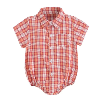 Bambino's Checkered Romper