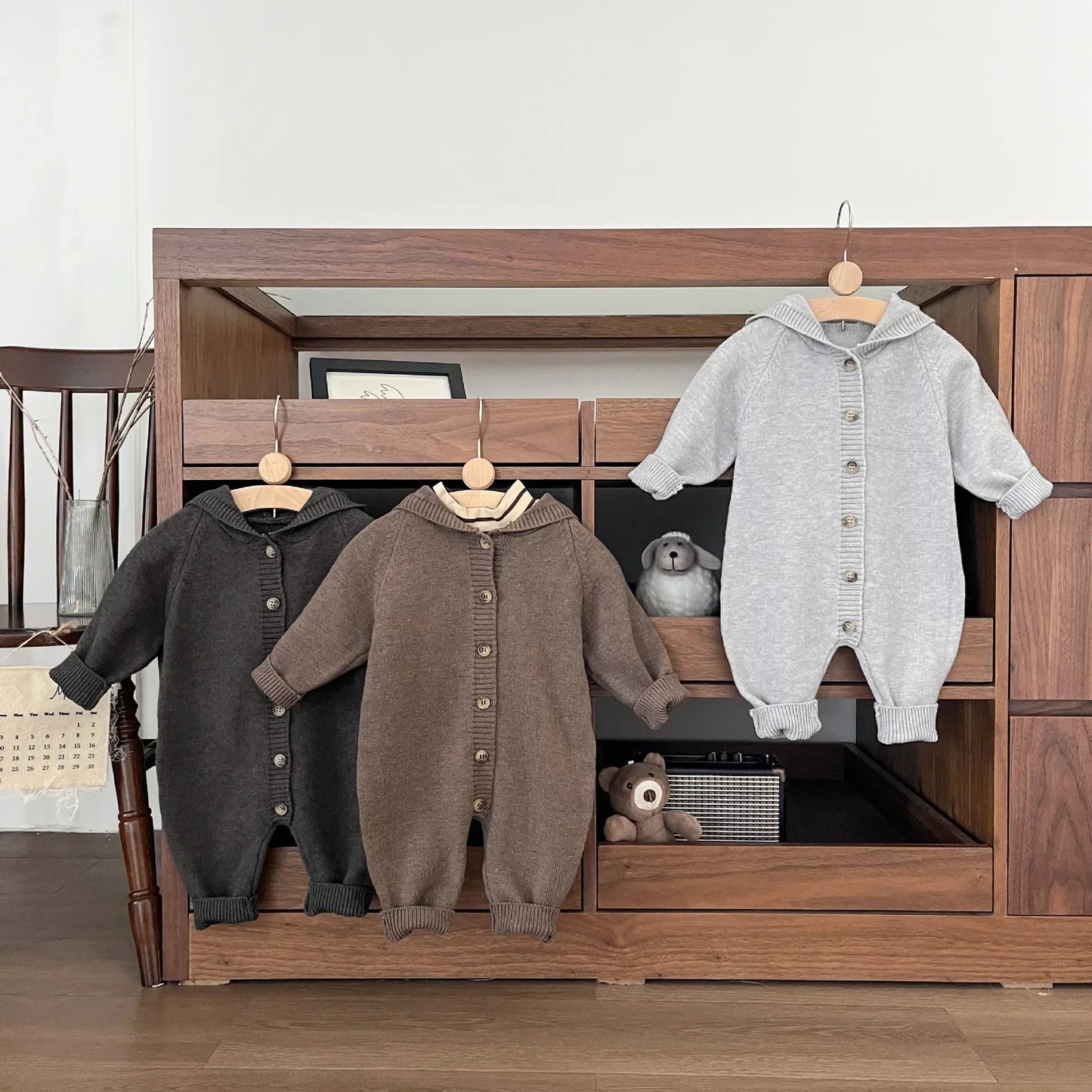 Bambino's Knitted Button Onesie