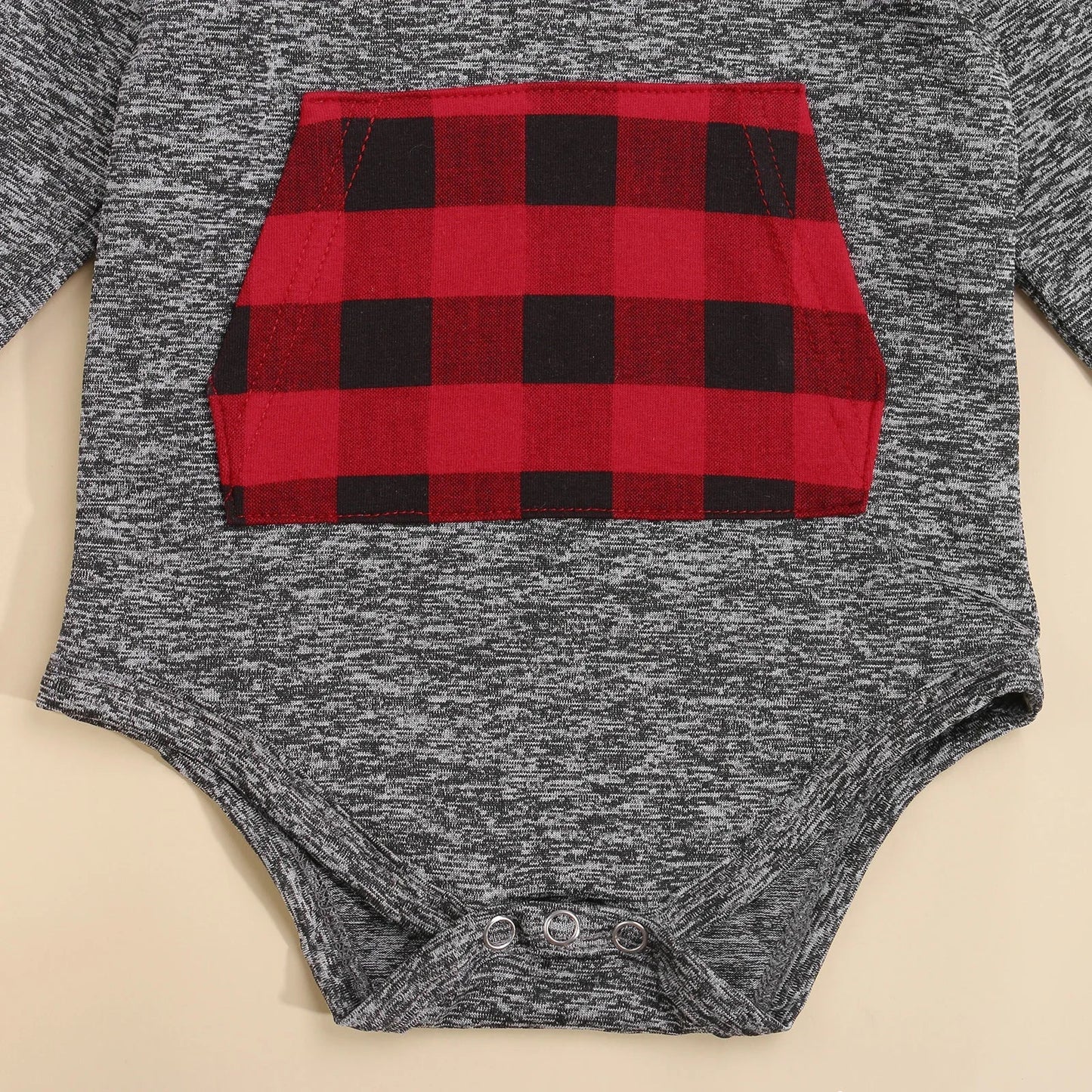 Bambino's Lumberjack Hoodie Romper