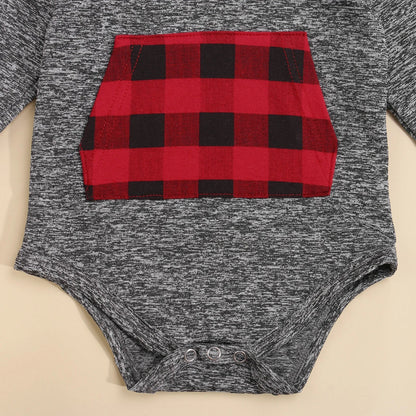 Bambino's Lumberjack Hoodie Romper