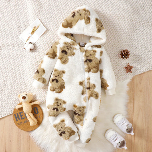 Bambino's Fluffy Teddy Bear Onesie