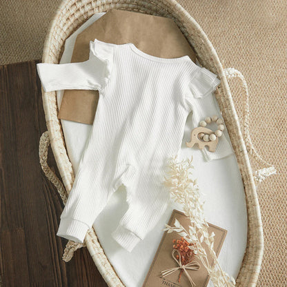 Bambino's Ribbed Ruffle Romper