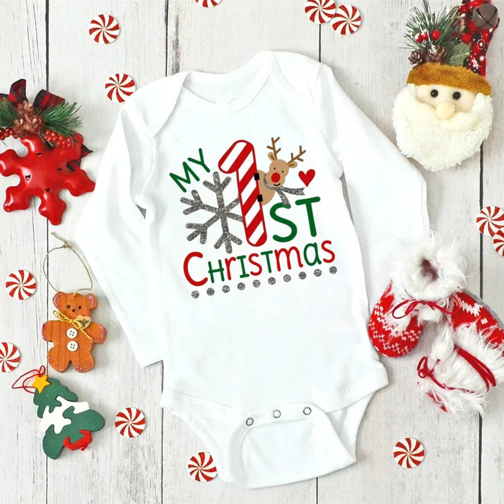 Bambino's First Christmas Romper
