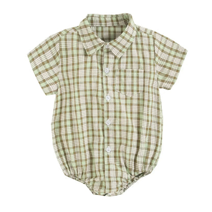 Bambino's Checkered Romper