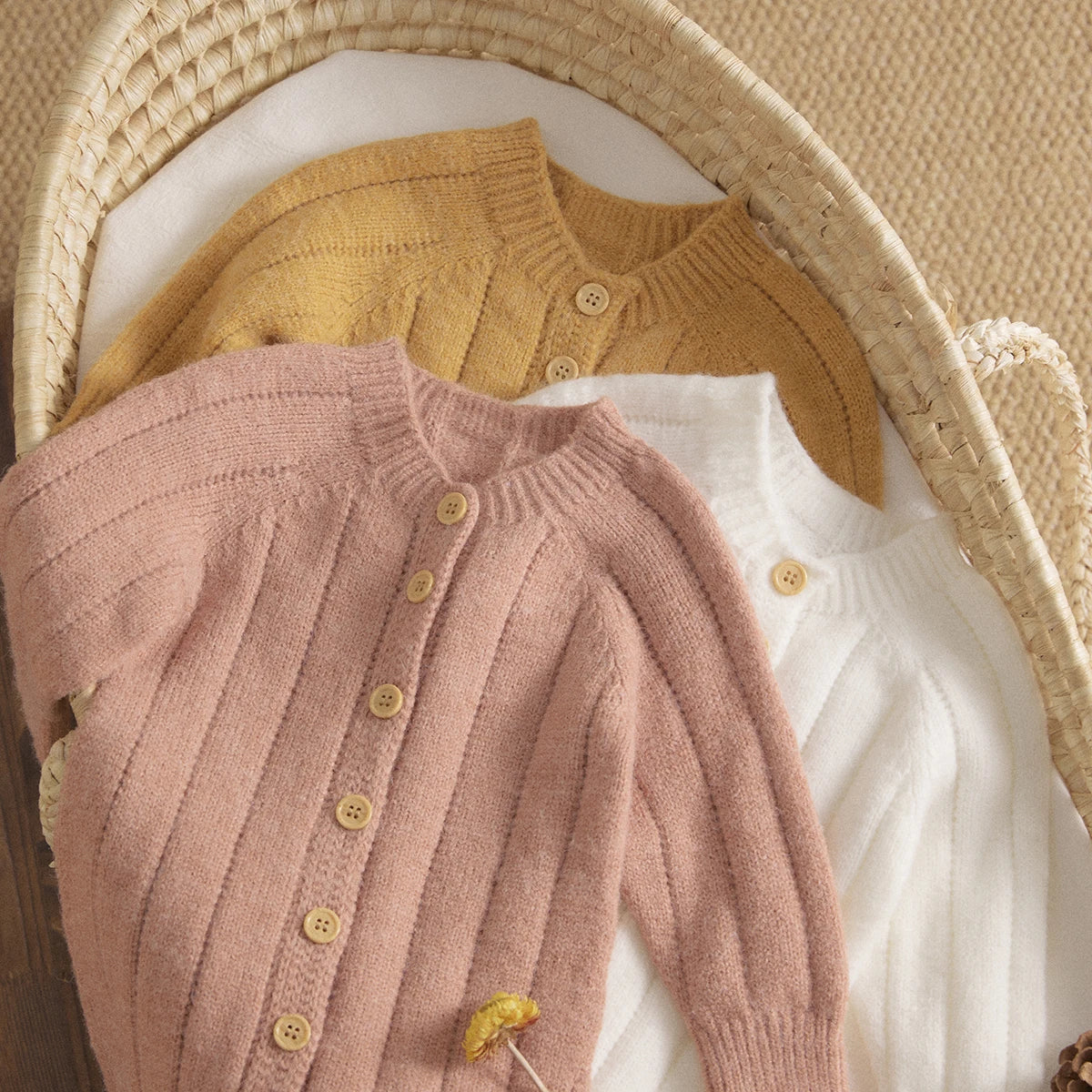 Bambino's Knitted Romper And Hat Set