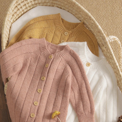 Bambino's Knitted Romper And Hat Set
