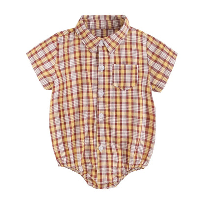 Bambino's Checkered Romper