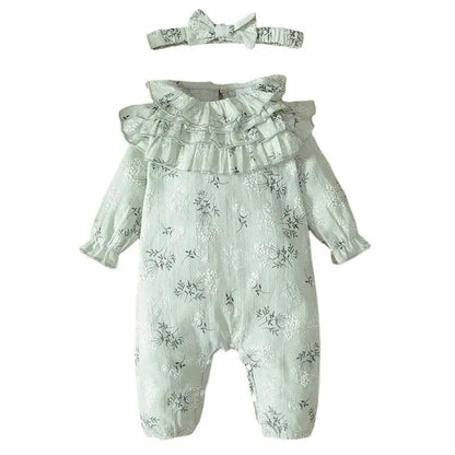 Bambino's Vintage Romper And Bow Set