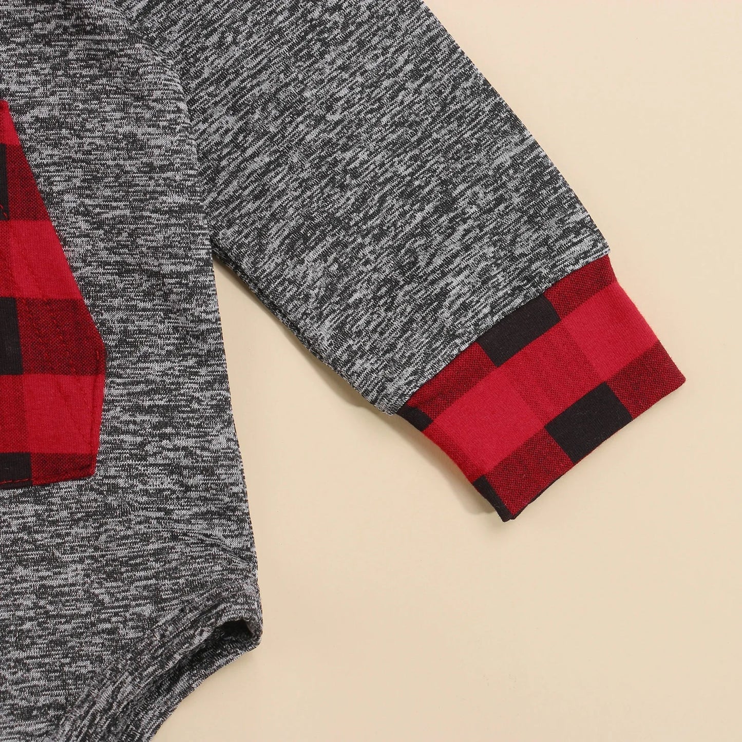 Bambino's Lumberjack Hoodie Romper