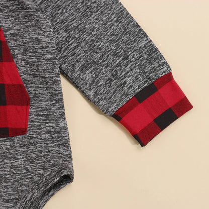 Bambino's Lumberjack Hoodie Romper