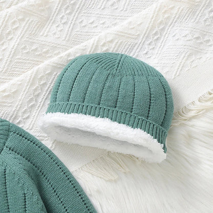 Bambino's Knitted Romper And Hat Set